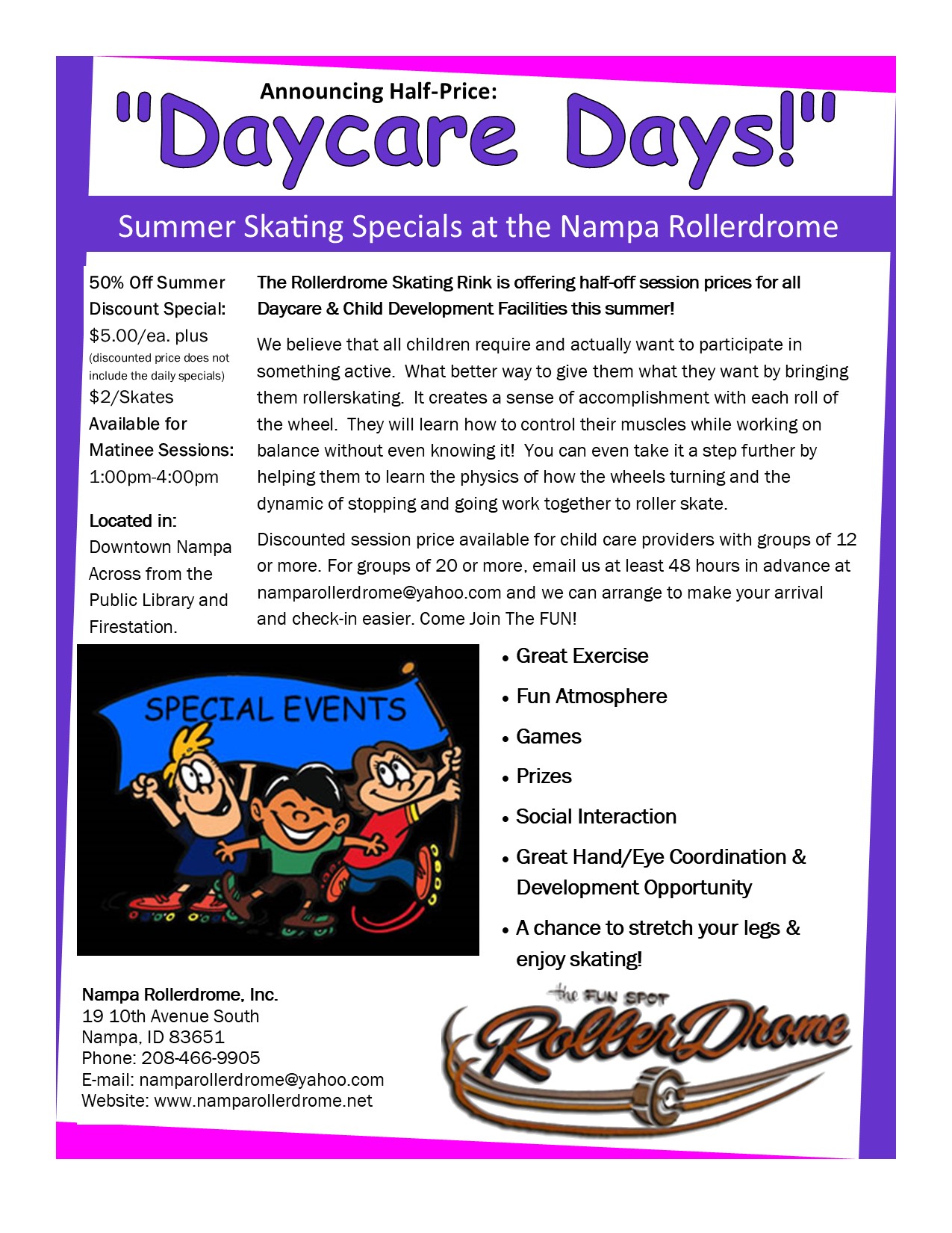 Daycare discounts
