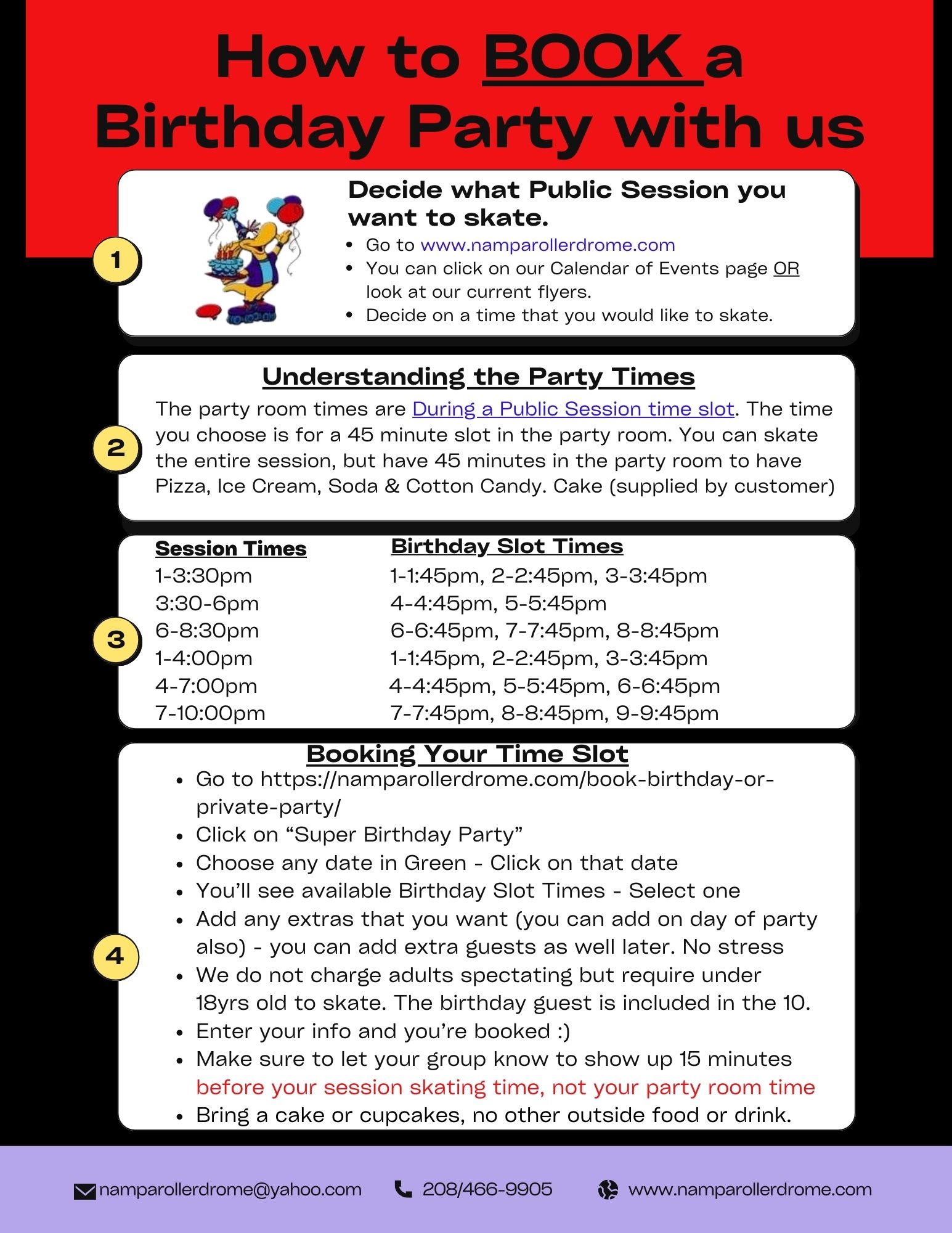 How to Book a birthday party